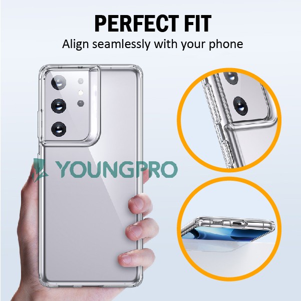 Case SPACE Military Samsung S10 S20 S21 S22 S23 ULTRA S20 S21 S22 S23 PLUS S20FE S21FE  With Moon SPACE ORIGINAL and Pelindung Camera [PREMIUM] SPACE CASE