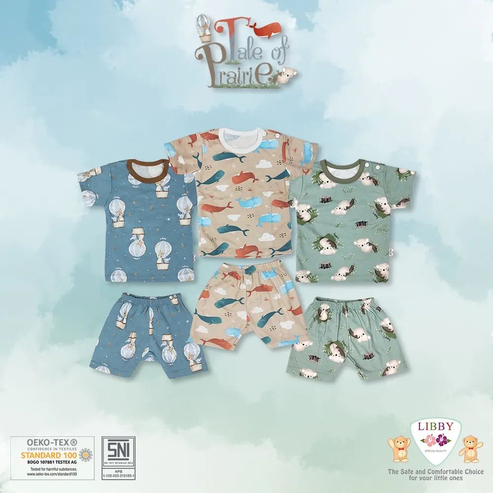 LIBBY Stelan Oblong Pendek Motif  - LIBBY BABY