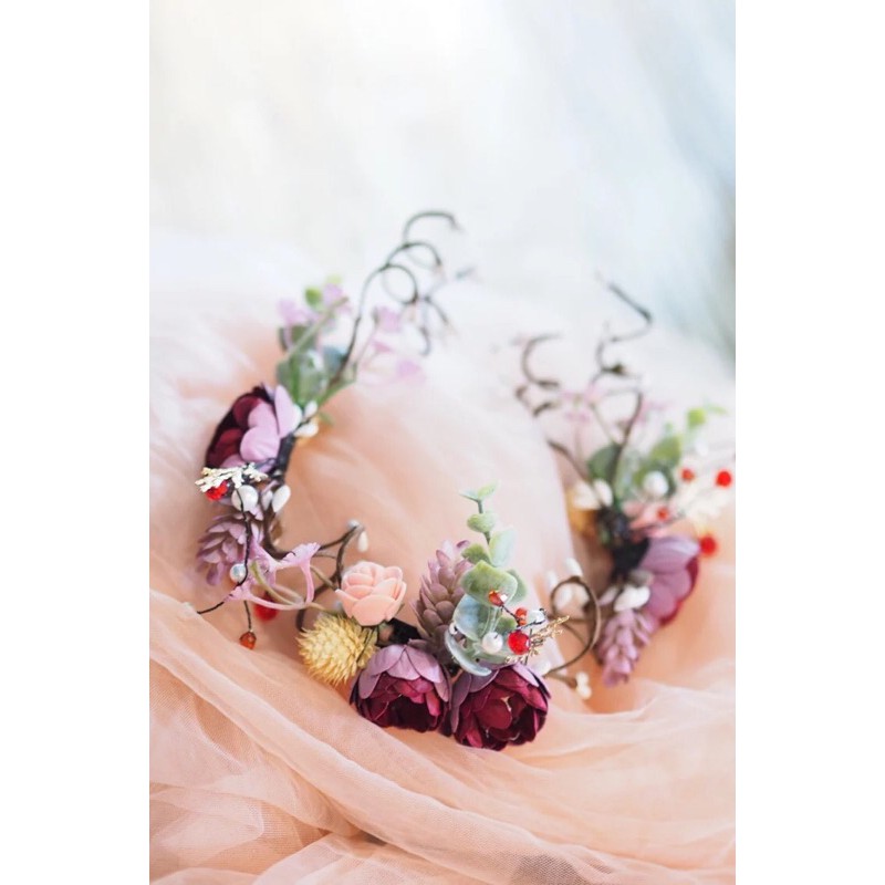 Hairpiece bunga prewedding/outdoor wedding