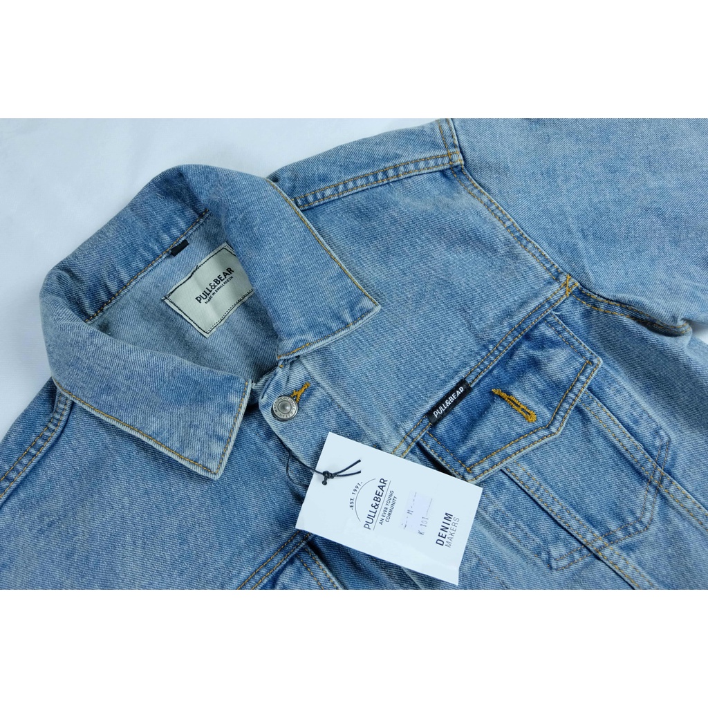 JACKET JEANS BLUE RETRO PULL&amp;BEAR SLIM FIT