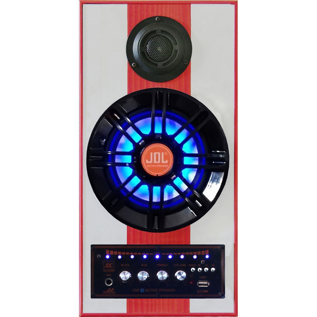 JDL AU313USB-BT Speaker Aktif - MP3 - USB - FM Radio - Bluetooth - Remote Control - Packing Kayu
