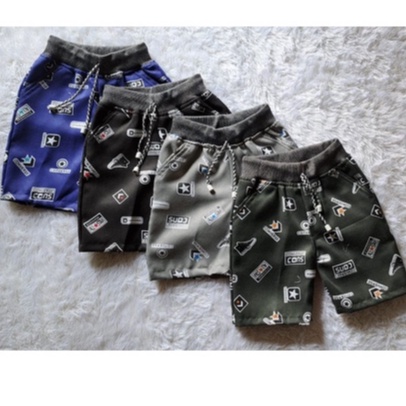 [BISA COD] celana pendek motif lucu anak laki-laki perempuan full print distro
