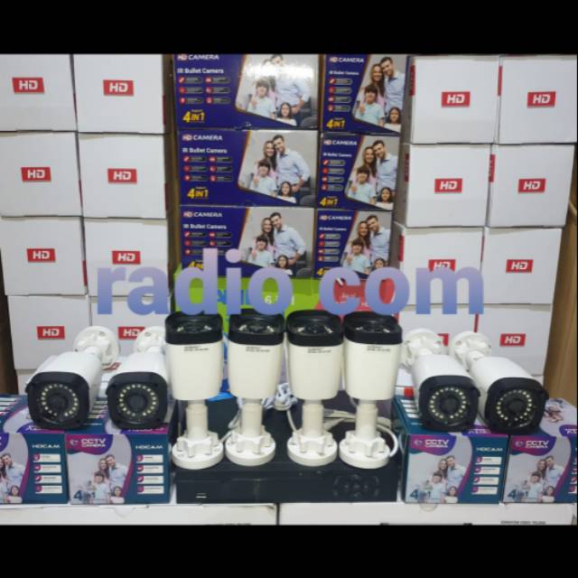 Paket cctv 8 camera 5mp outdoor  ir sony full hd infrared