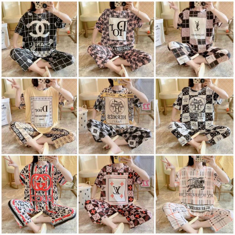 Piyama Cp Import/Baju tidur CP import /Piyama fashion wanita murah /Baju Tidur  import murah C10-BC,C17-AB