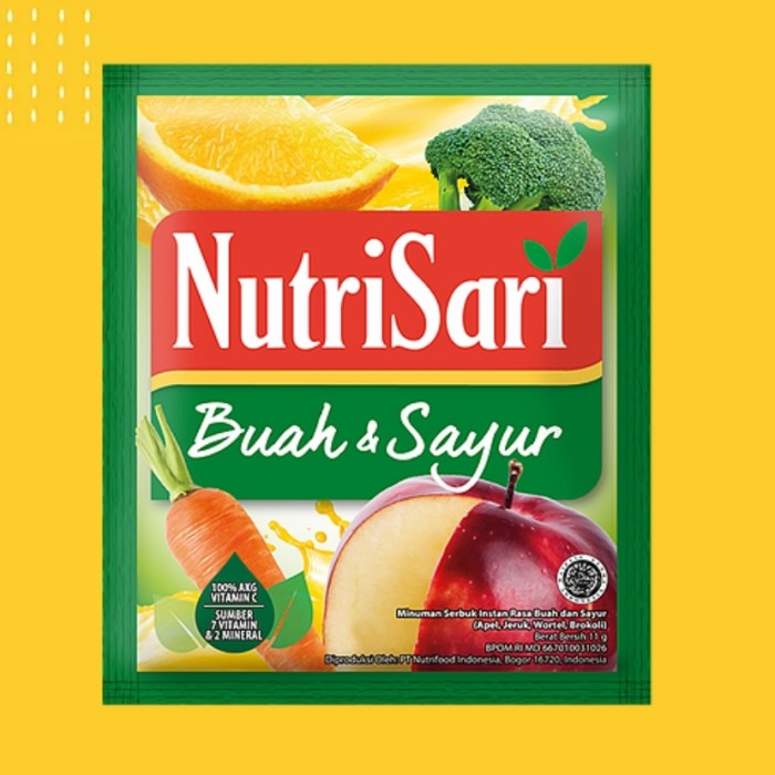 NUTRISARI BUAH DAN SAYUR per renteng renceng 10 pcs harga grosir