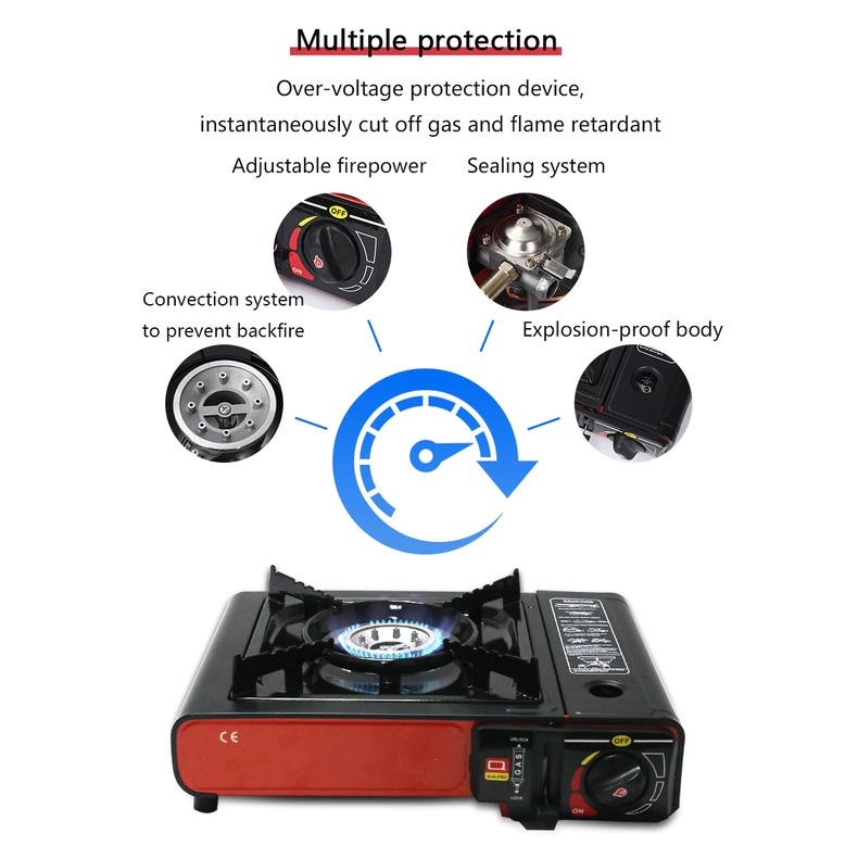 Kompor Portabel Gas  2 In 1 / Kompor Portable Gas 1Tungku