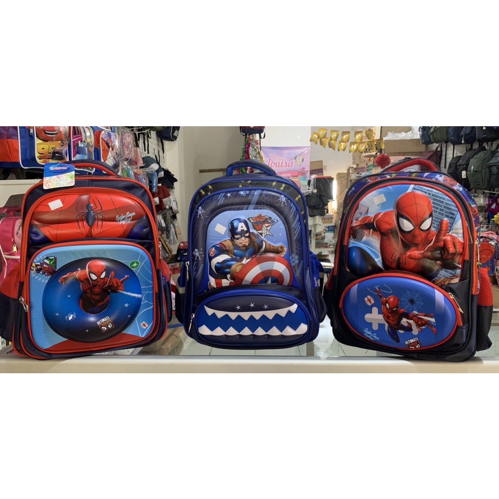 Tas sekolah anak laki-laki import timbul