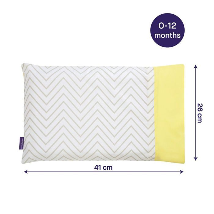 Clevamama Baby Pillow Case Grey Sarung Bantal Bayi Abu-Abu