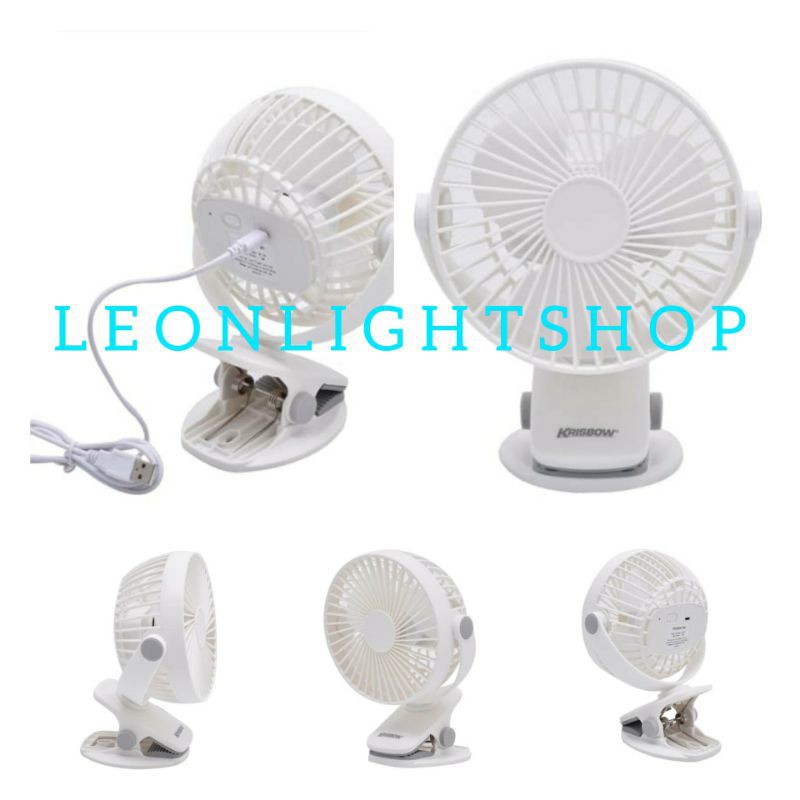 KRISBOW KIPAS DARURAT EMERGENCY FAN MEJA JEPIT PORTABLE CLIP 3IN1 /ACE EMERGENY FAN JEPIT MEJA 5INC