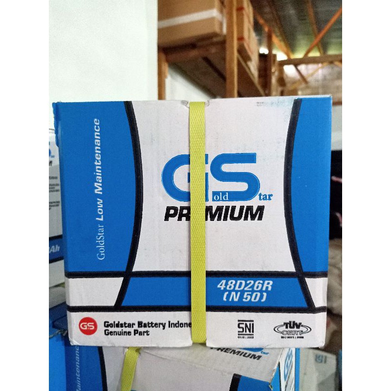 Jual AKI N50 GS GOLD STAR,AKI MOBIL TRUCK | Shopee Indonesia