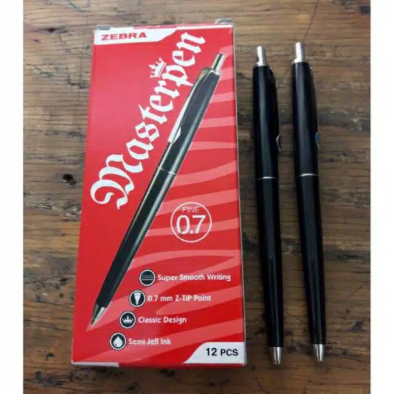 

ZEBRA masterpen fine 0.7mm bolpen pena cetek BLACK 1Pcs saja