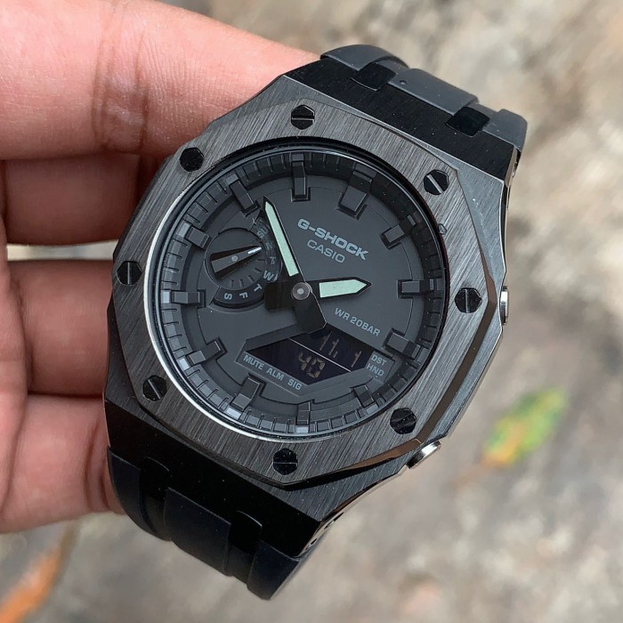 Casio G Shock GA2100 Original & Garansi Full Black