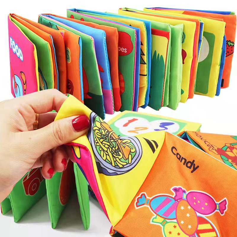 HIPPO LAND CLOTH BOOK / buku bantal bayi / buku cerita bayi bahan kain anak/ pillow book 83