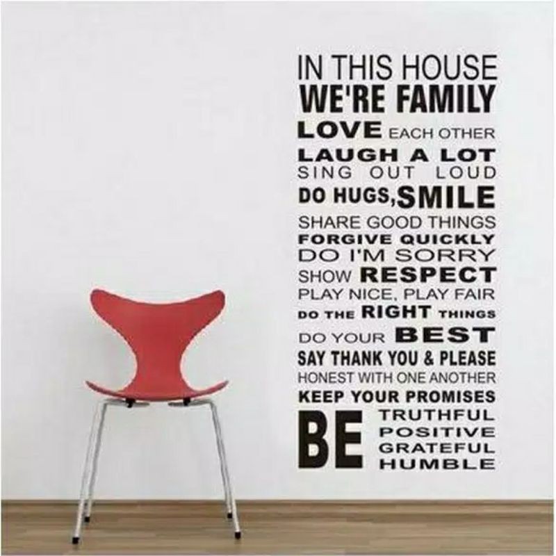 Family love wallsticker wall sticker stiker dinding go  god