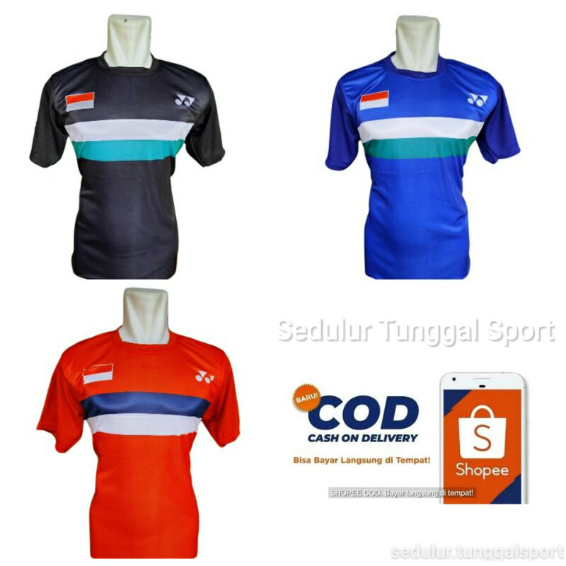 ⭐⭐⭐⭐⭐Baju jersey badminton/voli motif kece printing