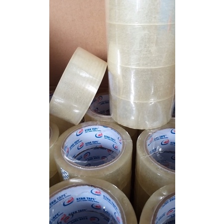 LAKBAN COKLAT BENING ( 1 DUS ) STAR TAPE - Selotip Isolasi Clear Cokelat Putih Lengket Kuelitas Terbaik Murah 90 Yard X 45 mm (2 Inch) - Tape Perekat Pengikat Pelengket Lakban Murah Lakban Kualitas Terbaik