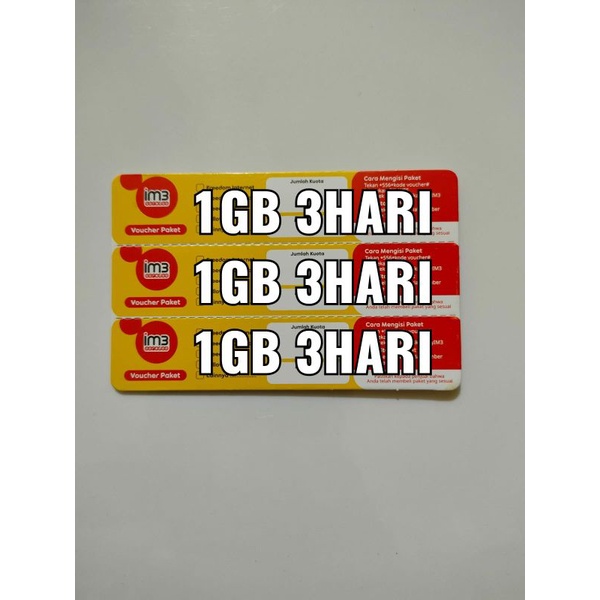 Voucher Indosat 1Gb 2Hari