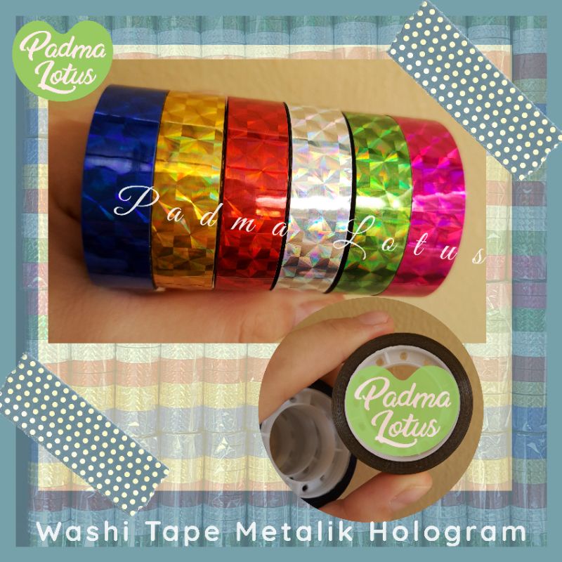 Washi tape Masking Tape selotip hologram