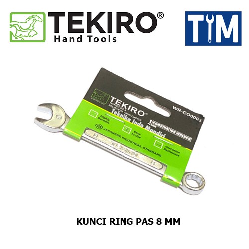 TEKIRO Kunci Ring Pas 8 mm