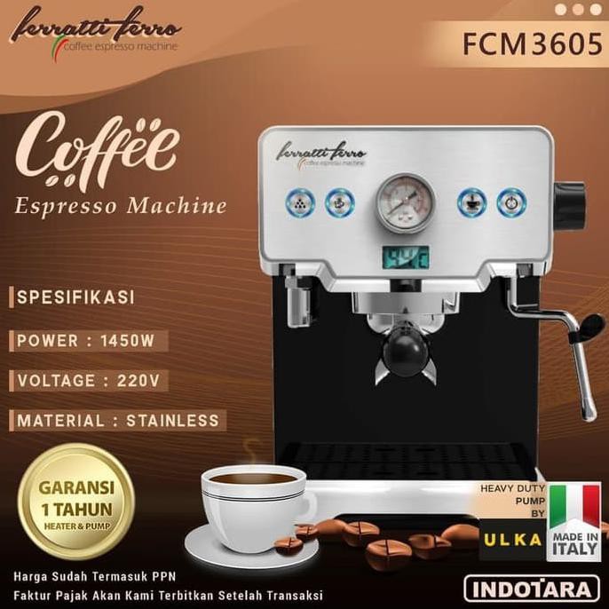 Ferratti Ferro Espresso Machine FCM3605