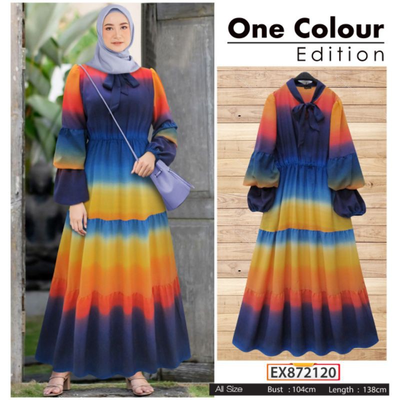 Maxi dress Rainbow pelangi by Extu