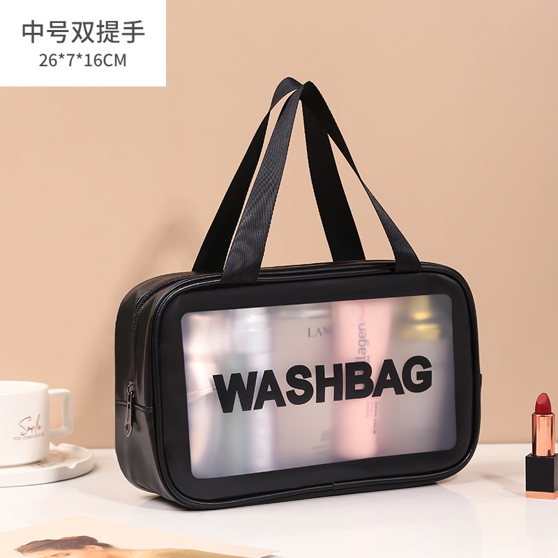 GO! WK664 Tas Kosmetik Transparant washbag Pouch Travel Make Up Bag Organizer Waterproof cosmetik