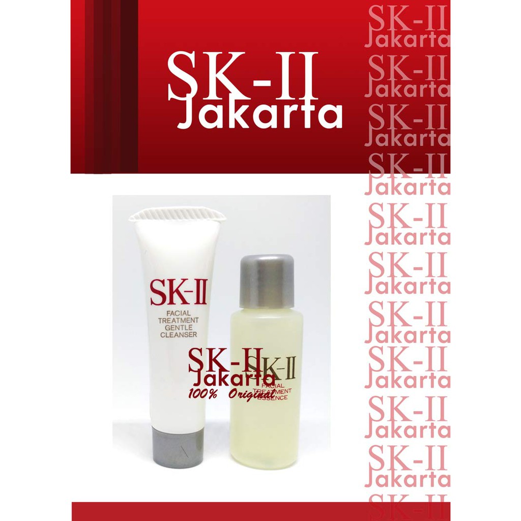 SK-II, SKII, SK2, SK II FACIAL TREATMENT ESSENCE 10 ML / GENTLE CLEANSER 20