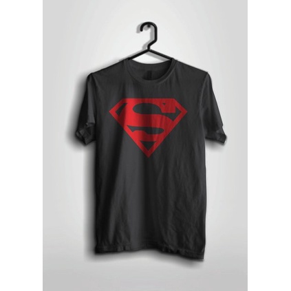 BAJU KAOS DISTRO SUPERHERO LOGO SUPERMAN ADA SIZE JUMBO