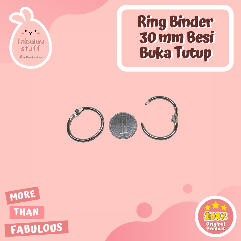 

ATK ~ Ring Binder Besi 30 mm / Ring Mekanik Buka Tutup