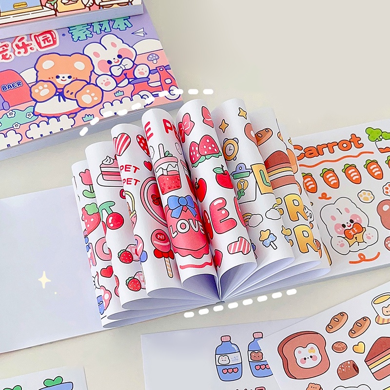 Stiker Kertas / Selotip Washi Gambar Kartun Campur