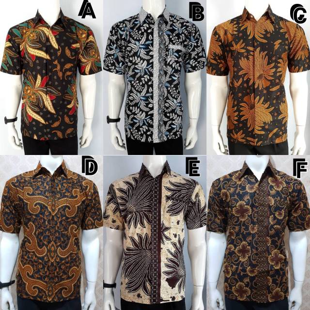 Kemeja Batik Lengan Panjang 021 Risna Batik Hrb026 Hem Batik Murah Seno Sogan Bakung Padi Manggar