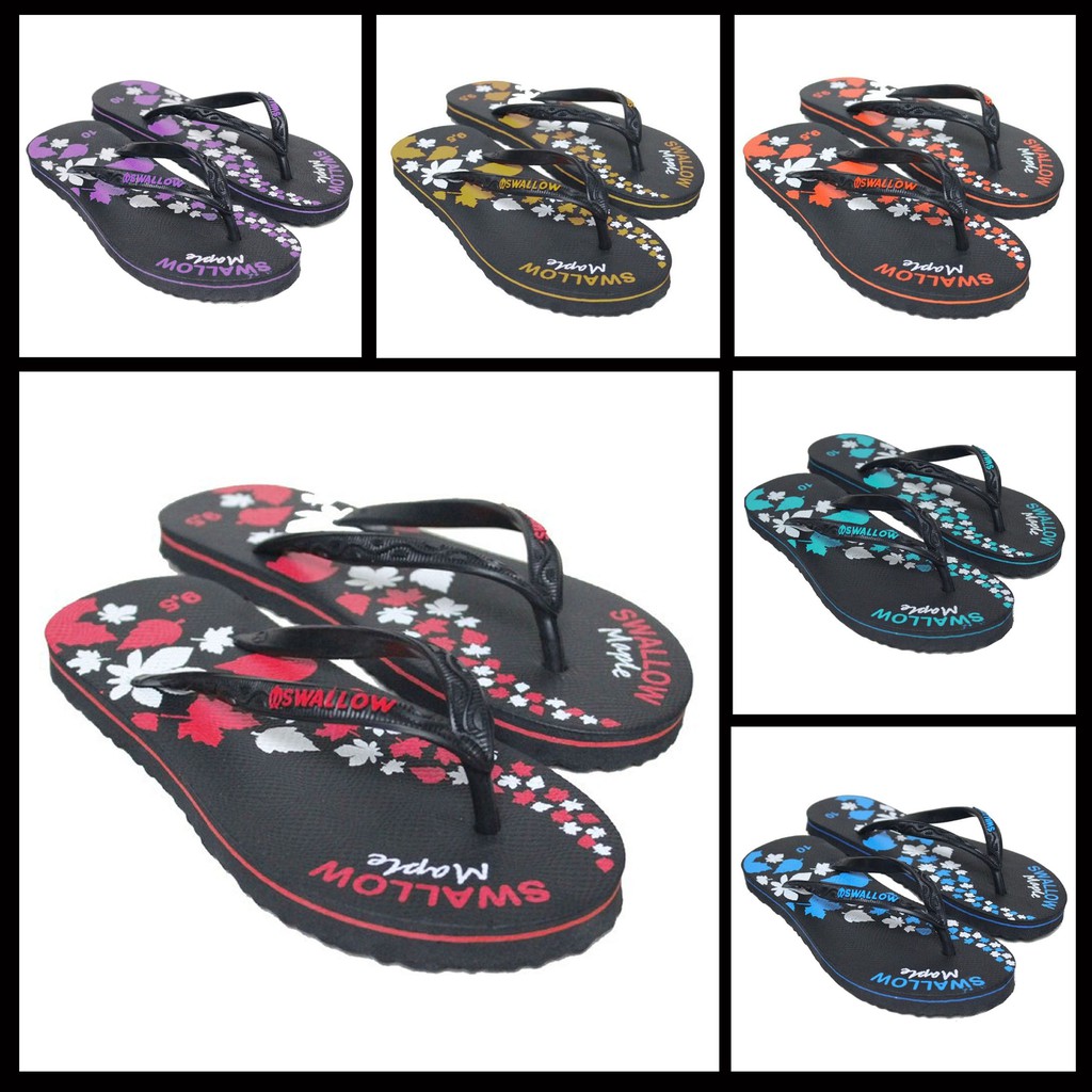 SANDAL JEPIT SWALLOW BLACK PEARL &amp; MAPLE