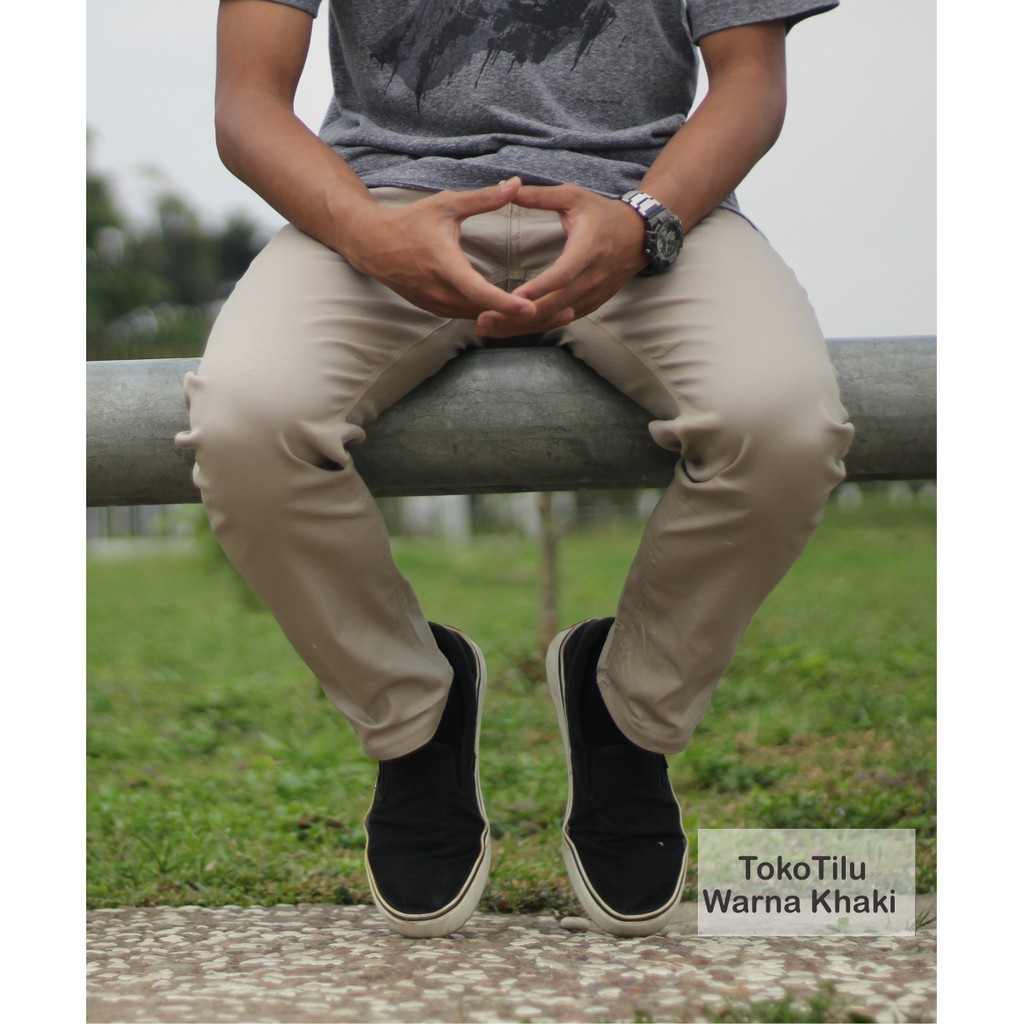  celana  chino  pria premium casual santai semi formal 