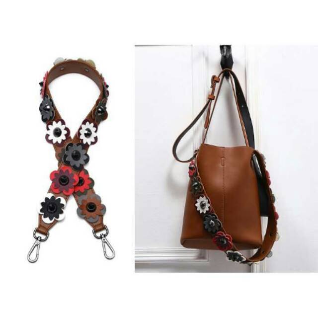 Strap You Flower Brown Inspired/ Strap Bag/ Tali Tas Panjang