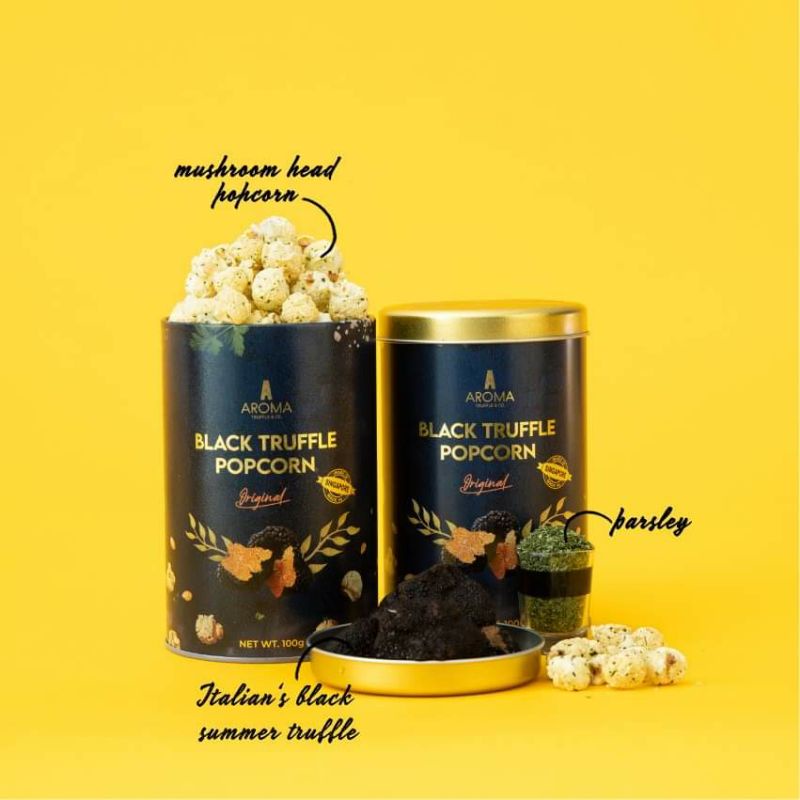 Aroma Black Truffle Popcorn made in Singapore