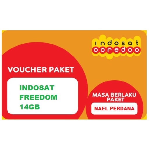 VOUCHER INDOSAT FREEDOM 14GB