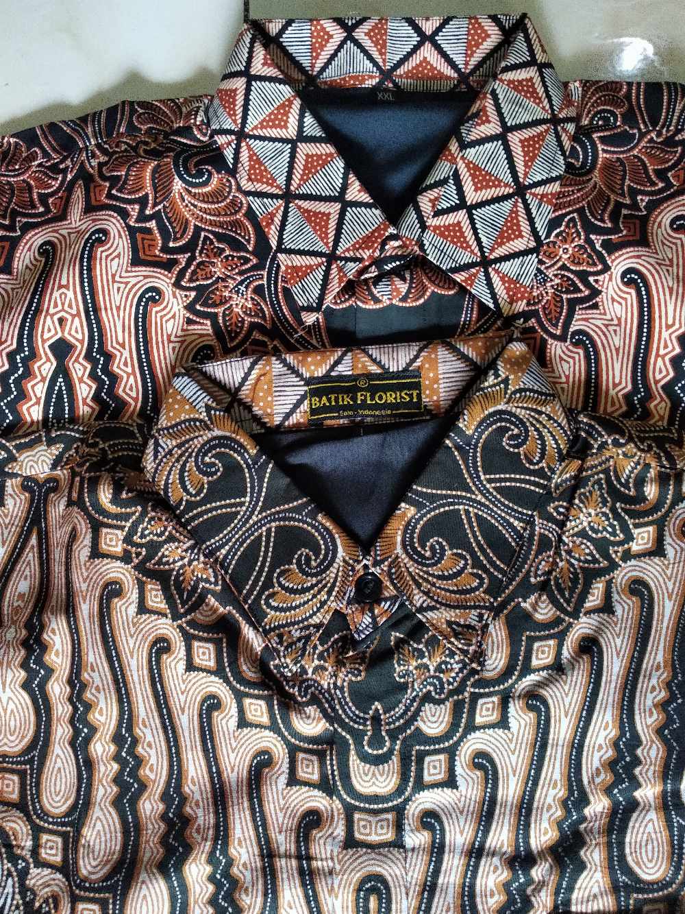 Parang Sekti Pendek Kemeja Batik Pria Katun Sragenan Full Furing