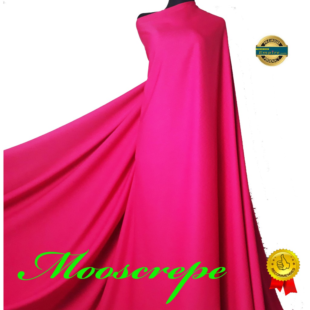 KAIN MOSCREPE PREMIUM HARGA PER 0.5 METER GOOD QUALITY