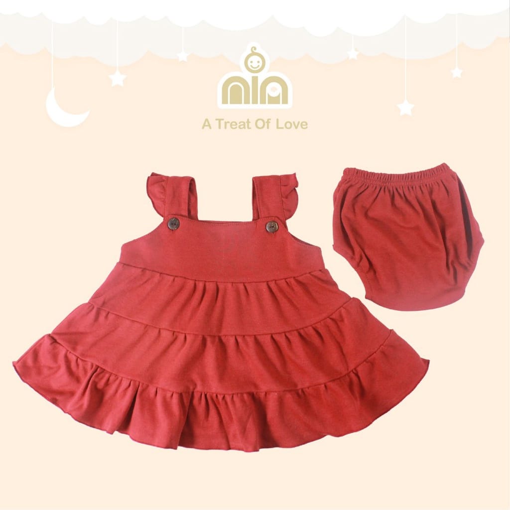 PROMO SALE Dress Bayi Perempuan 3-6 Bulan Dress Nia Daisy