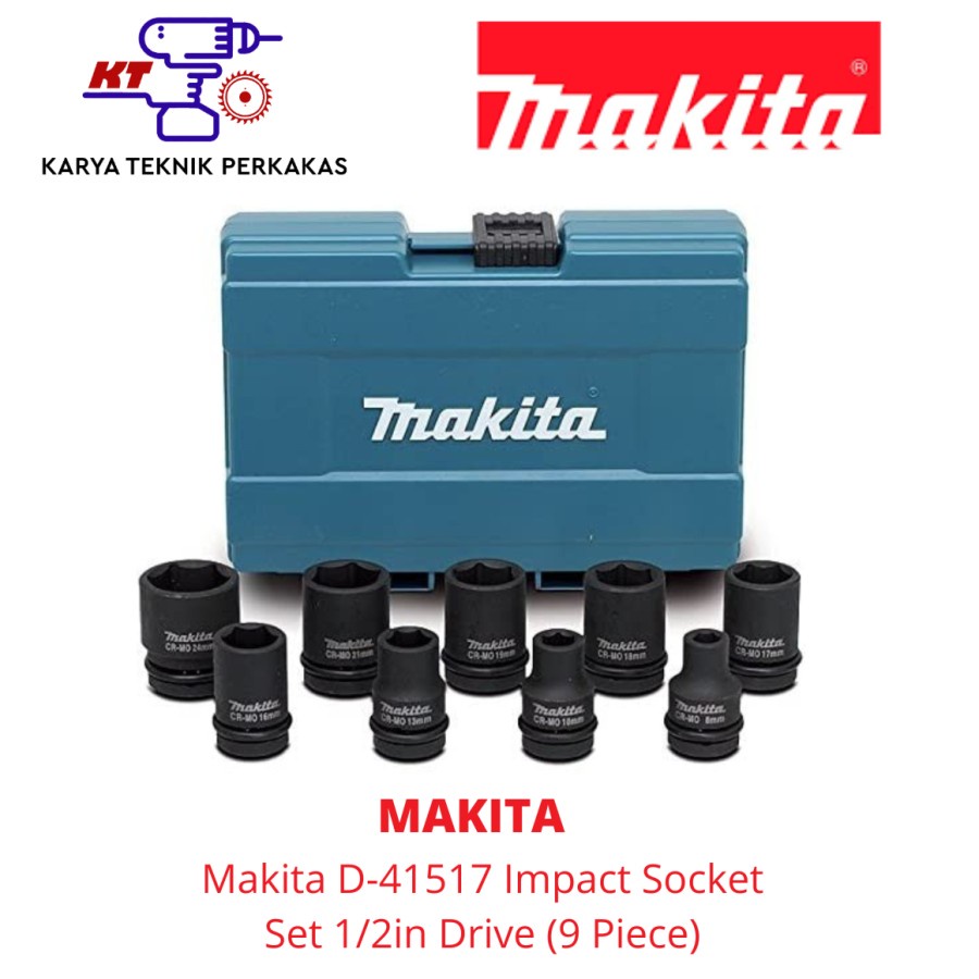 Jual Makita D-41517 Impact Socket Set 1/2in Drive (9 Piece) | Shopee ...