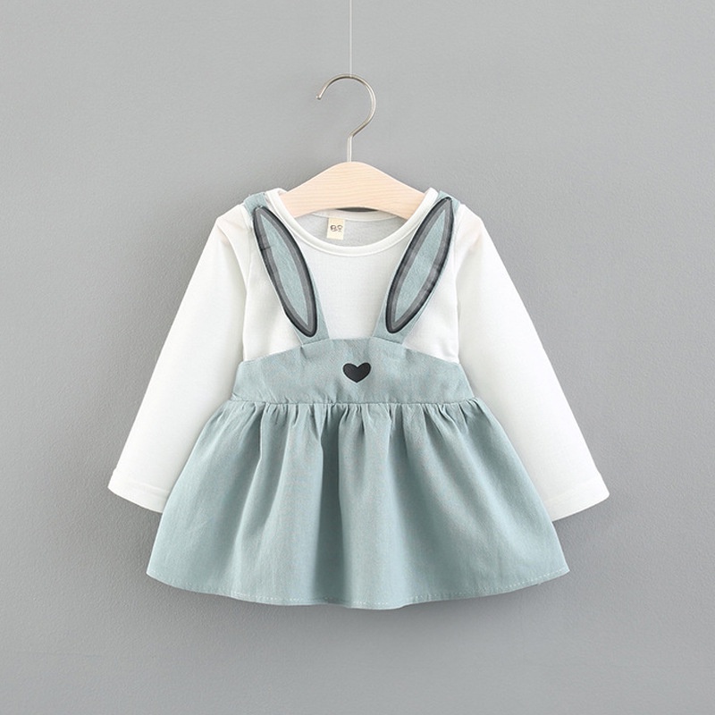 DR59-Dress Anak Bayi Perempuan Long Ear Bunny-2