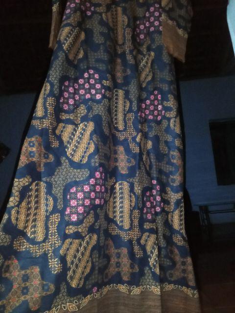 Gamis Batik Sriwedari Maxi Bumil/busui Katun Sogan Allsize Dan Jumbo
