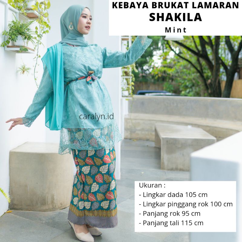 KEBAYA BRUKAT LAMARAN SHAKILA KEBAYA SET TERBARU CARALYN.ID