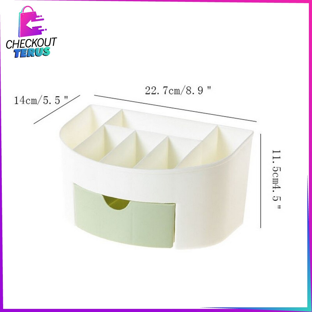 CT K33 Rak Kosmetik Mini Serbaguna Multifungsi Kotak Make Up Tempat Penyimpanan Desktop Storage Box Organizer