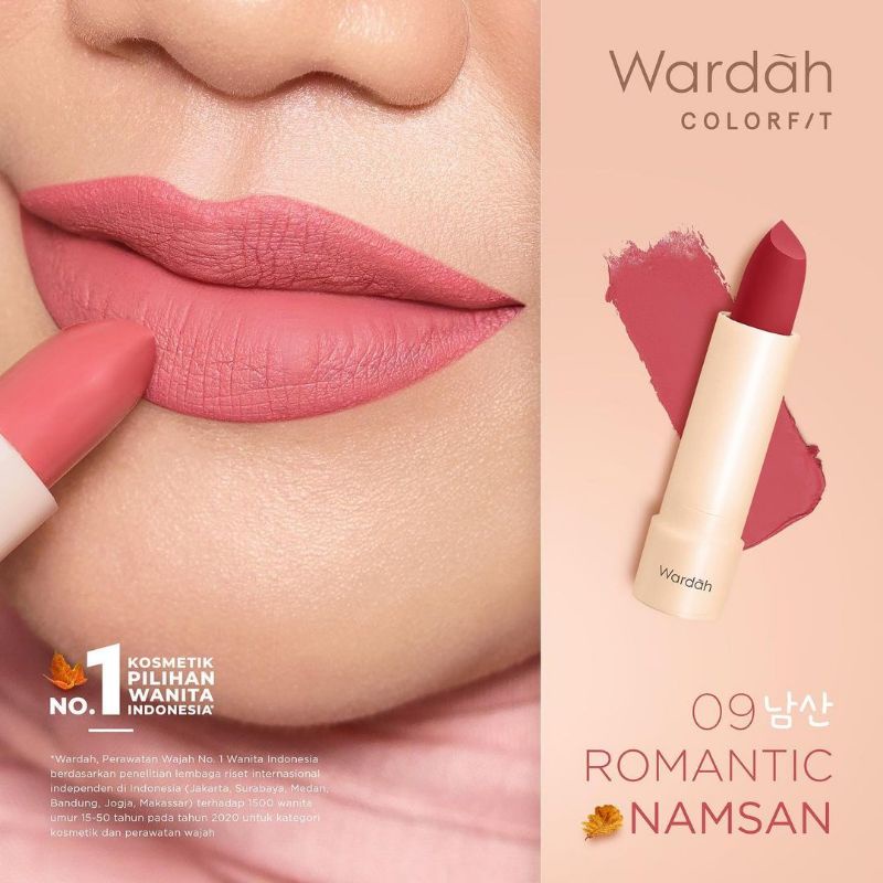 Wardah Ultralight Matte Lipstik Seri Korea