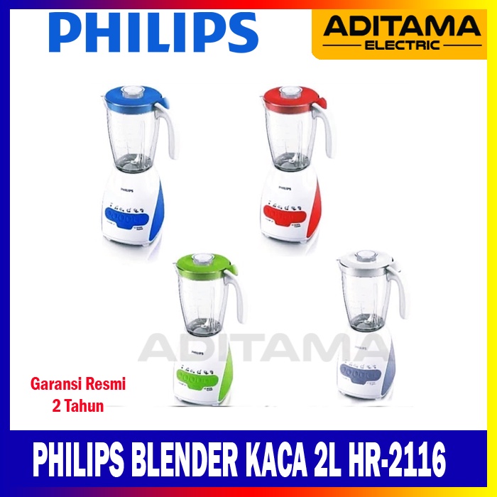 PHILIPS BLENDER GELAS HR-2116/ BLENDER PHILIPS KACA BELING HR 2116 HR2116 - HARGA PROMO