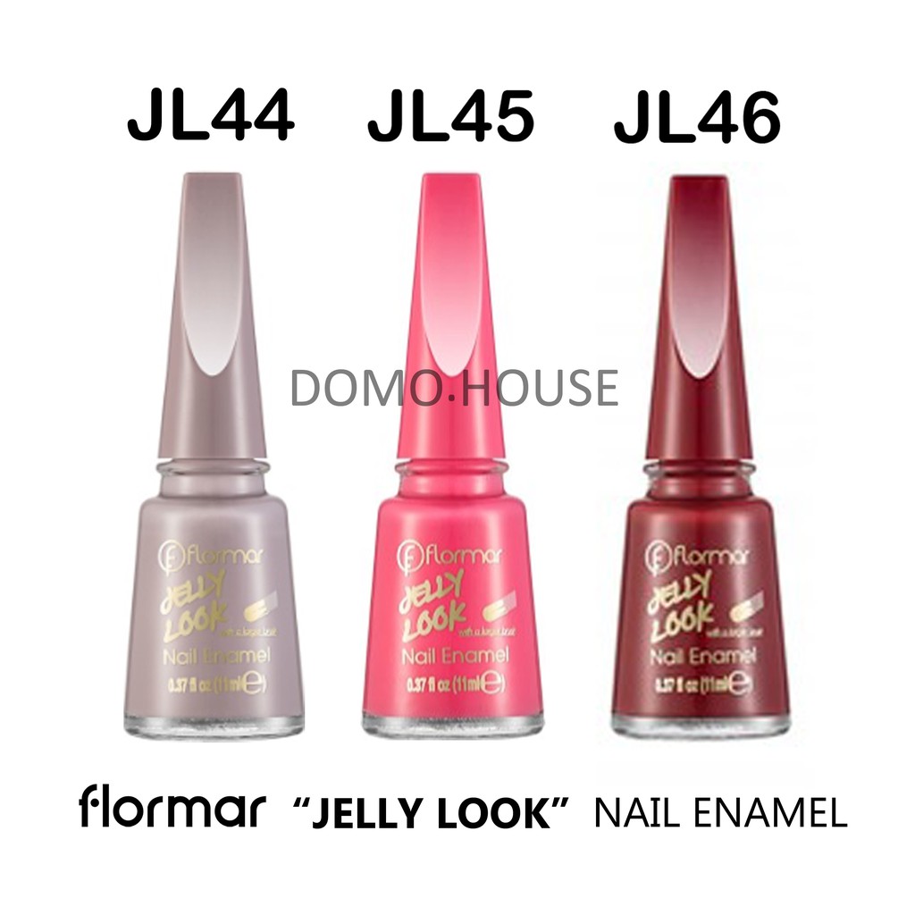  FLORMAR  JELLY LOOK NAIL ENAMEL KUTEK FLORMAR  NAIL POLISH 