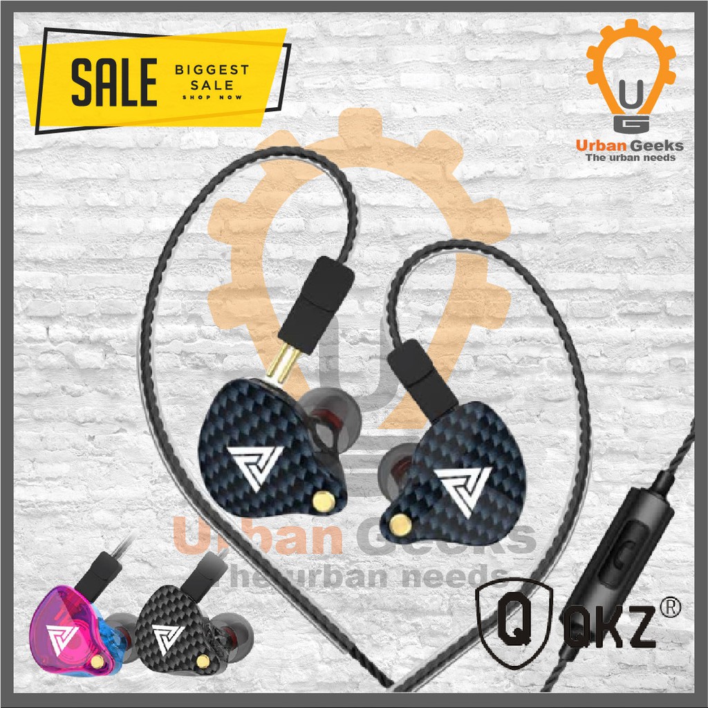 QKZ VK4 Earphone Hifi Dynamic Hi-Res Audio Headset alt KZ ZST ZS3 ZSN