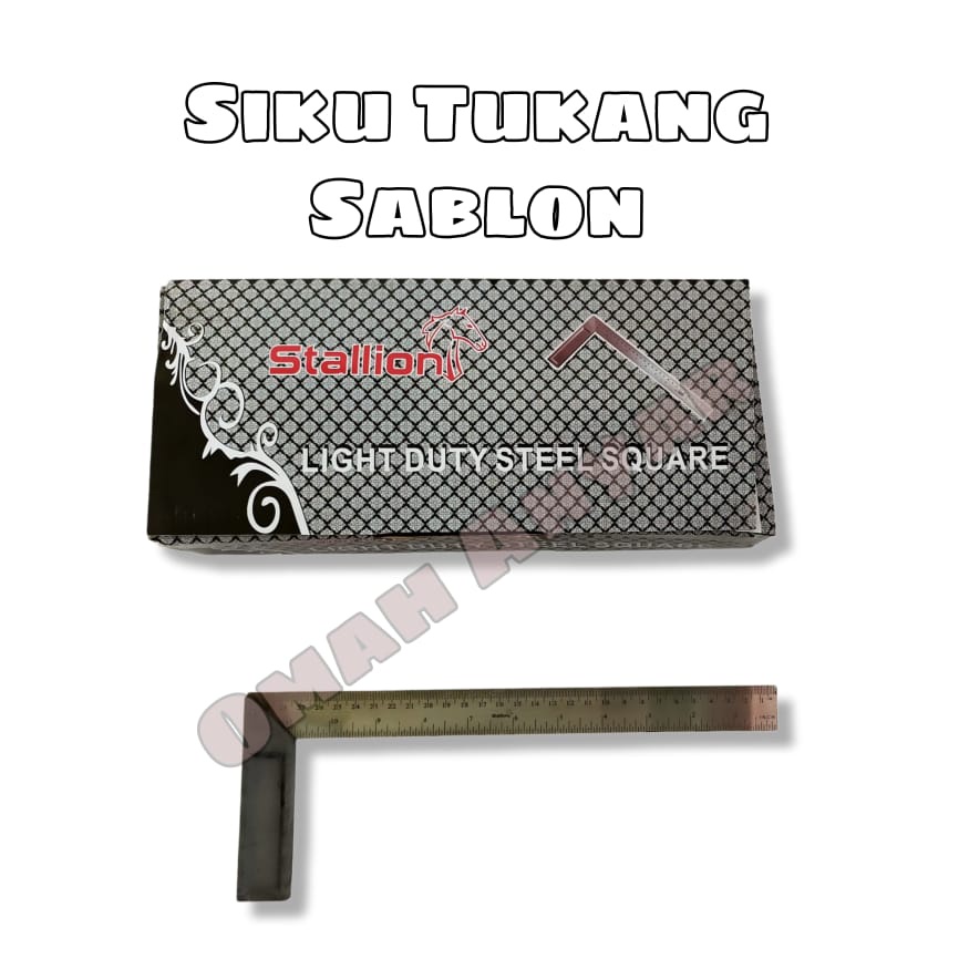 Siku Tukang Tipis Penggaris 12 in 30cm Penggaris Tukang Angle ruler 90 derajat