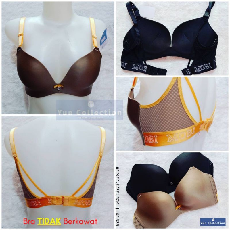 Bh/Bra Mobi/Bra Seamless/Bra Tanpa Kawat/Push Up Bra/Yun Collection Underwear/Bra Murah/Bra Impor